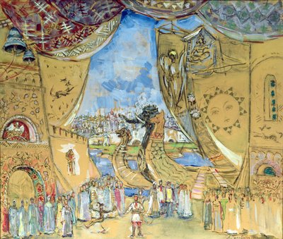 Diseño de escenario para la ópera 